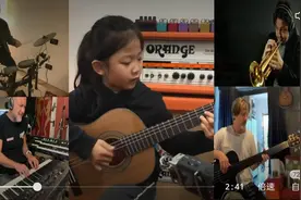 这个6岁小女孩的弹唱火了！外国音乐人组队来为她伴奏图片