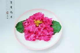 富贵花开：用银耳做成牡丹花，保证惊艳全家，你学会了吗？图片