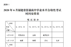 刚刚发布！福建高中最新考试时间定了图片