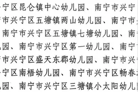 公告|南宁市兴宁区第一批通过验收幼儿园名单图片