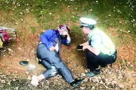 一嘴血！桂林一男子头部着地门牙摔掉了几颗，所幸靠这个保命图片