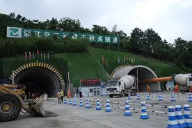 浙皖最后一条断通高速公路先行段杭州亚运会召开前开通图片
