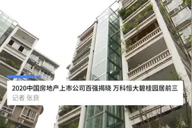 中国财富报道|2020中国房地产上市公司百强揭晓 万科恒大碧桂园居前三视频封面