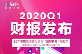 唯品会发布2020年Q1财报：疫情期间盈利能力强韧 净利润同比增长20.8%图片