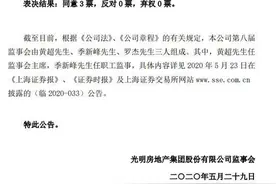 光明地产：推选黄超为公监事会主席图片