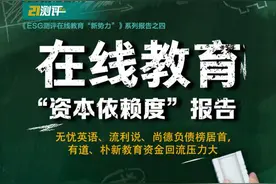 在线教育“资本依赖度”报告：无忧英语、流利说、尚德负债榜居首，有道、朴新教育资金回流压力大图片