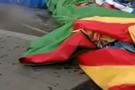 又一起！包头一公园内充气城堡被大风掀翻，2人死亡2人轻伤图片