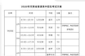 河南2020年中招政策发布！8月2日，第一批次开始录取图片
