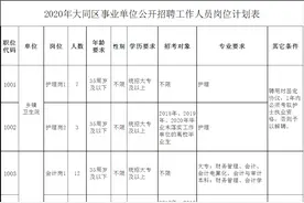 大同区事业单位公开招聘38人！6月9日9时开始报名，大专即可图片