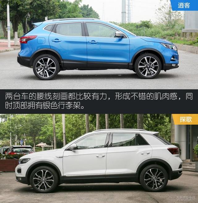 日产逍客对比大众探歌“德日”家用SUV之争
