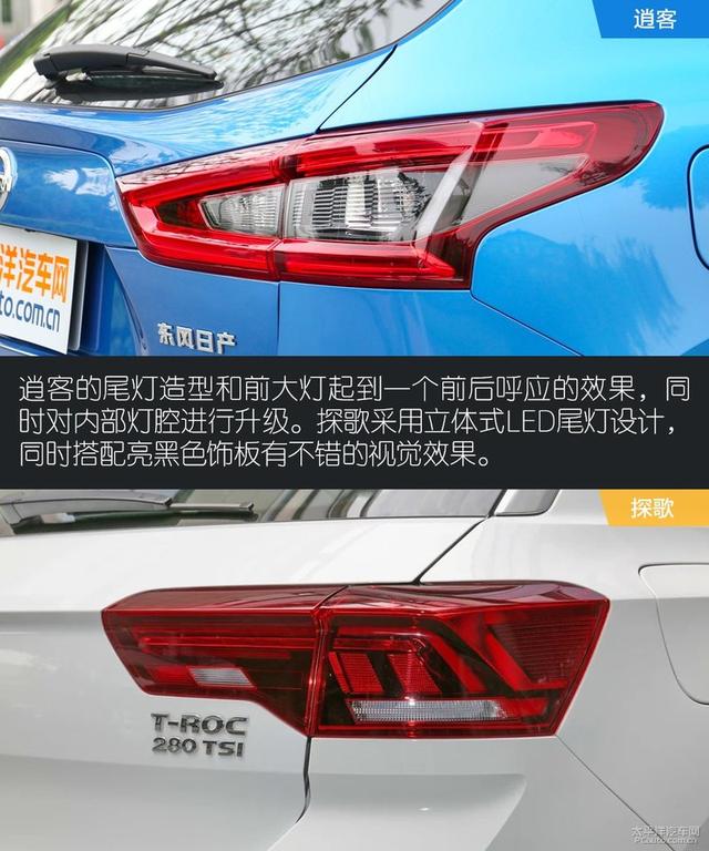 日产逍客对比大众探歌“德日”家用SUV之争
