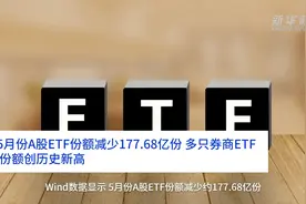 中国财富报道｜5月份A股ETF份额减少177.68亿份 多只券商ETF份额创历史新高视频封面