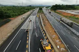 杭金衢改扩建二期工程樊村隧道杭向交通转换顺利完成图片