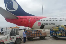 山东航空开通济南=韩国首尔定期国际货运航线图片