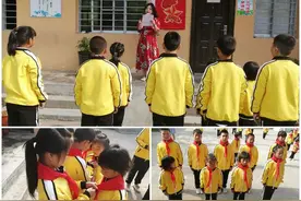 “快乐绽放 童心飞扬”少先队新队员入队仪式暨六一活动——淅川县毛堂乡板山沟小学图片