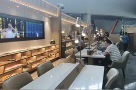 航班和客流持续复苏，升级后的贵宾室可吃到粢饭糕图片