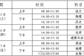 刚刚！临沂中考时间定了！取消体育等3门考试图片