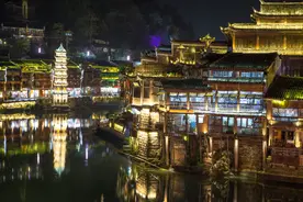 夜凤凰 迷沱江 美湘西图片