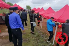 “网红海”帐篷全清，拉10公里警戒绳，将开辟场地供市民游玩图片