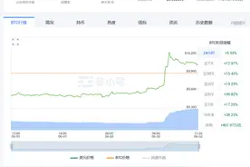 暴涨！比特币单价突破10000美元图片