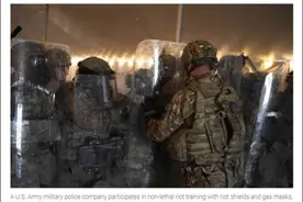 美国国防部下令第18空降军宪兵营部署至华盛顿特区图片