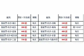 张家界：南航“经长飞”空中通衢经济便捷图片