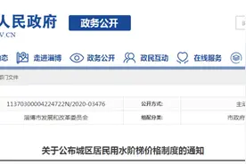 淄博自来水阶梯价格发布，快看你家是几档？图片