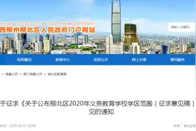 柳州这城区中小学学区划分也征求意见啦！家住这一片区的赶紧看图片