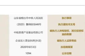 台海集团资金危机未解，央企旗下中核香港持股遭冻结图片