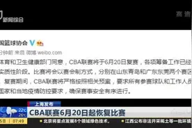 CBA联赛6月20日起恢复比赛视频封面