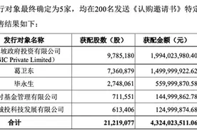 兆易创新43亿定增：葛卫东、新加坡政府投资、博时基金参与图片