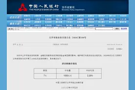 央行开展1500亿逆回购 本周净回笼4500亿图片