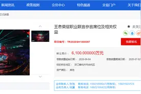 YTG俱乐部挂牌出售KPL永久席位，底价为6100万元图片