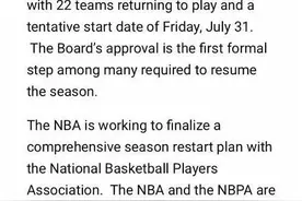 CBA、NBA都将复赛！姚明：谈不上松了一口气，一切都刚刚开始图片