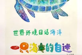 【世界环境日话海洋】七部干警原创手绘：一只海龟的自述图片
