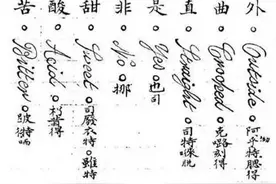 清朝的英语课本，汉字注音法，很亲切吧？图片