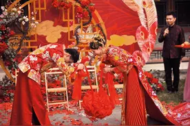 让婚礼在大自然中呼吸，缘定“山东国宾馆”中式四合院图片