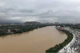 东江泄洪致东莞段水位上涨，爱车尽量往高处停放图片