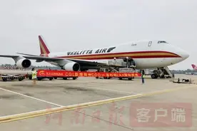 “郑州—洛杉矶”跨境电商全货运航线首飞“空网联动”织就丝路新通道图片