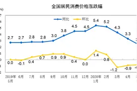 统计局：2020年5月CPI同比上涨2.4% 居住价格同比下降0.5%图片