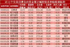 58股遭北向资金抛售 大消费类股票纷纷上榜图片