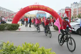 助力魅力微山创5A，济宁骑行爱好者乐享健身云骑行图片