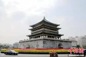 西安钟楼闭馆修缮图片