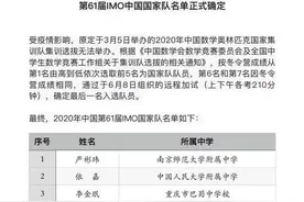 全国6人！杭州学军中学男生梁敬勋入选数学奥赛国家队图片