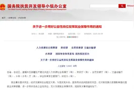 七部门：用好公益性岗位 给就业困难人群兜底图片