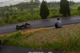 杭州一对父子在马路边大打出手，竟是因为老爸回家吃不上晚饭图片