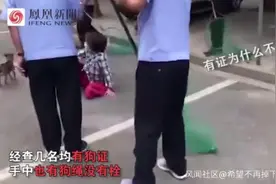女子遛狗不栓绳，狗被抓走后倒地嚎啕大哭：我有绳图片