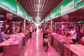 岳各庄批发市场鲜肉区可24小时不打烊图片