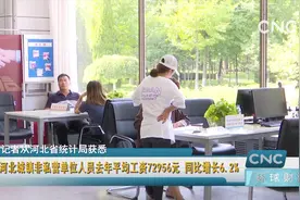 河北城镇非私营单位人员去年平均工资72956元 同比增长6.2%视频封面