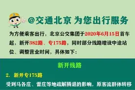 今起北京多条公交线路新开调整图片